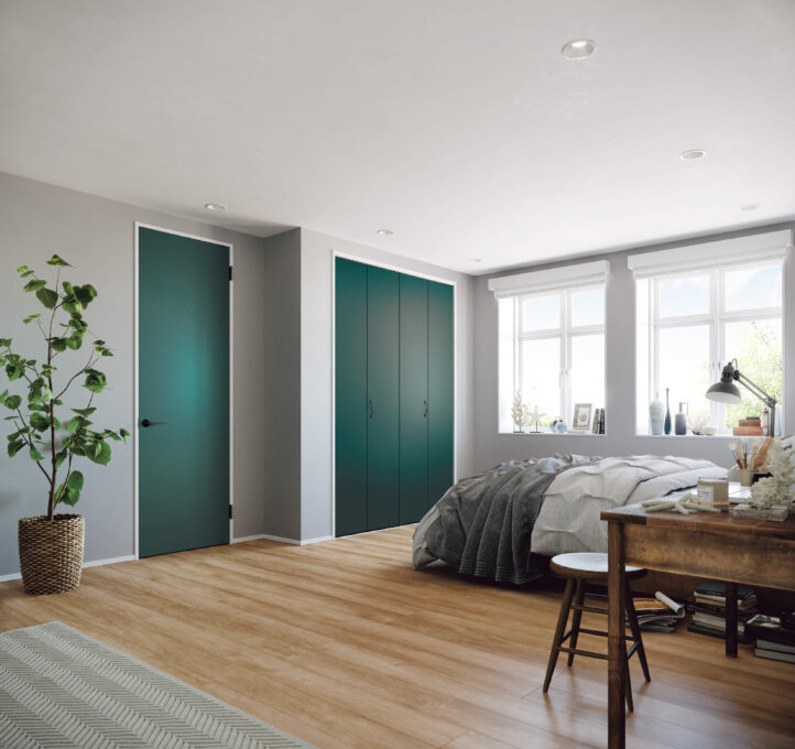 目をみはるカラーの室内建具「デコルシェ」