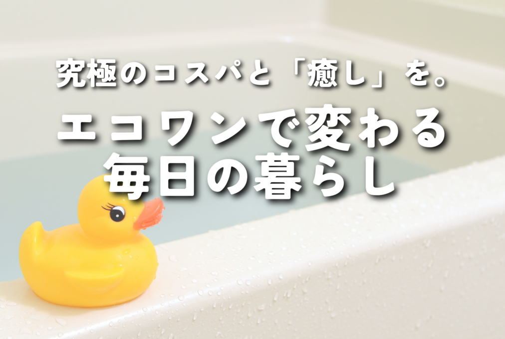究極のコスパと「癒し」を。エコワンで変わる毎日の暮らし